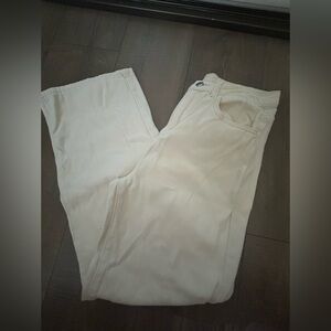 Dazy Cream Straight Leg Jeans with Classic Style